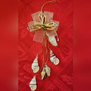 Vintage Tropical Sea Shell Christmas Ornament